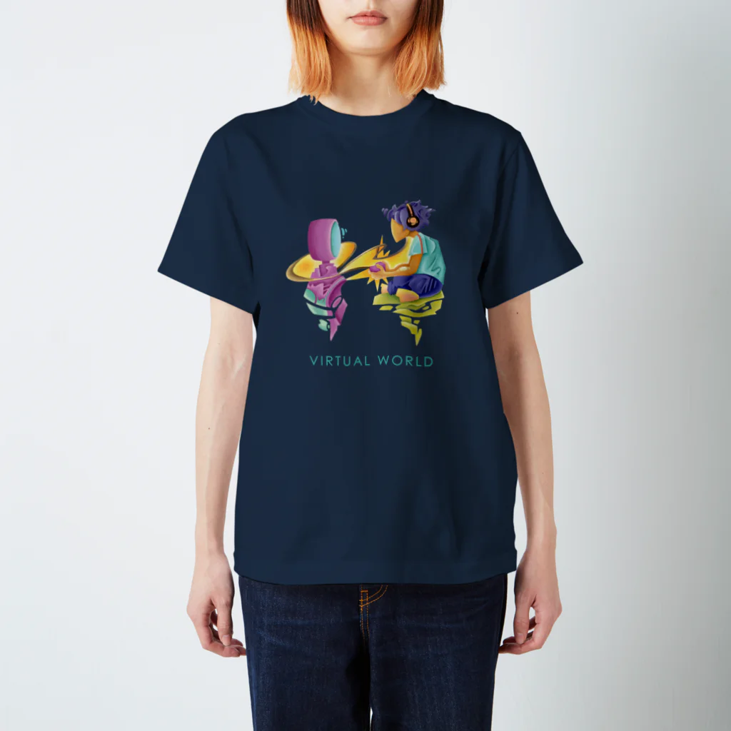 Tom Dish StoreのVIRTUAL WORLD Regular Fit T-Shirt