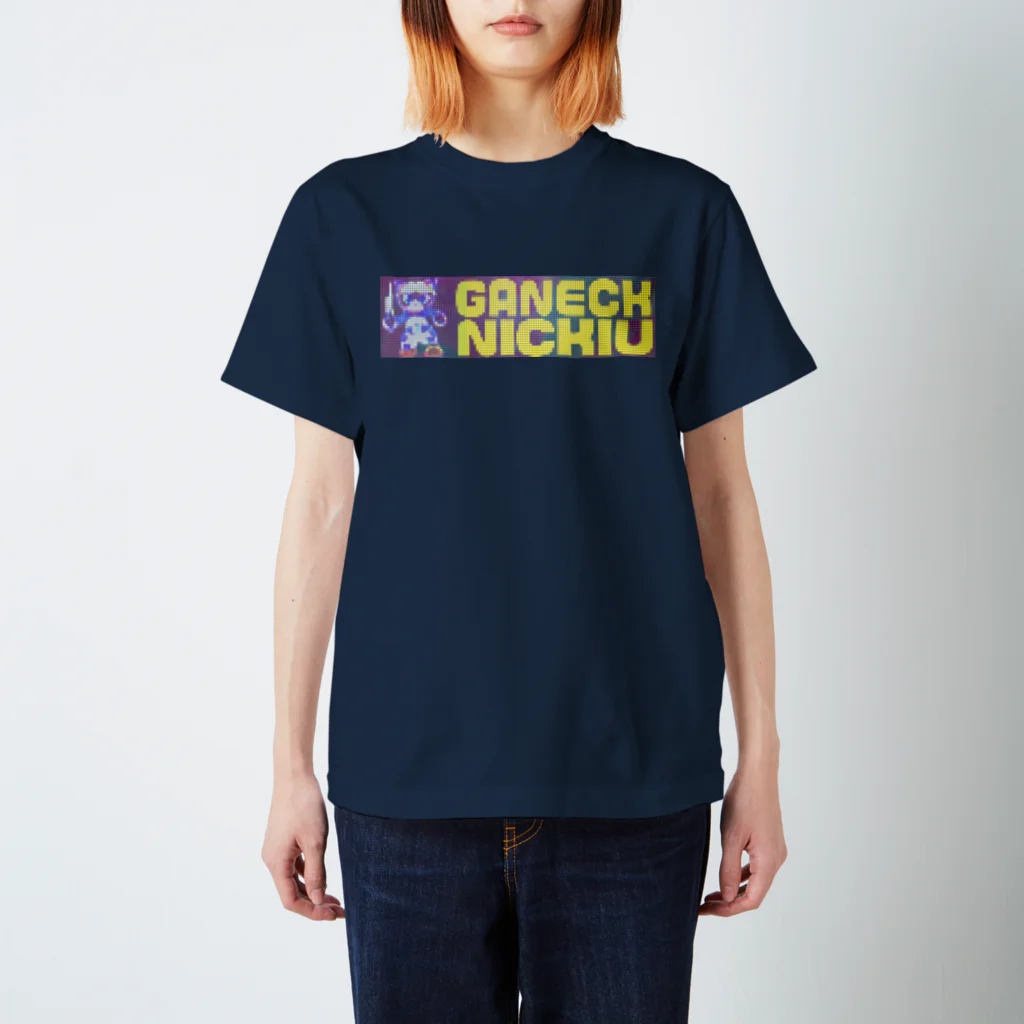 ギャネック屋のドットディスプレイ/ギャネック Regular Fit T-Shirt