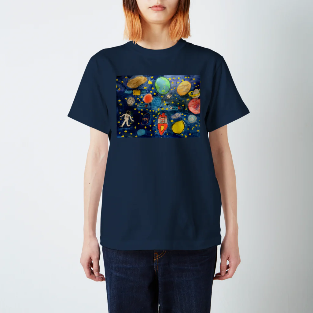 mackeyのこどもの頭の中の宇宙 Regular Fit T-Shirt