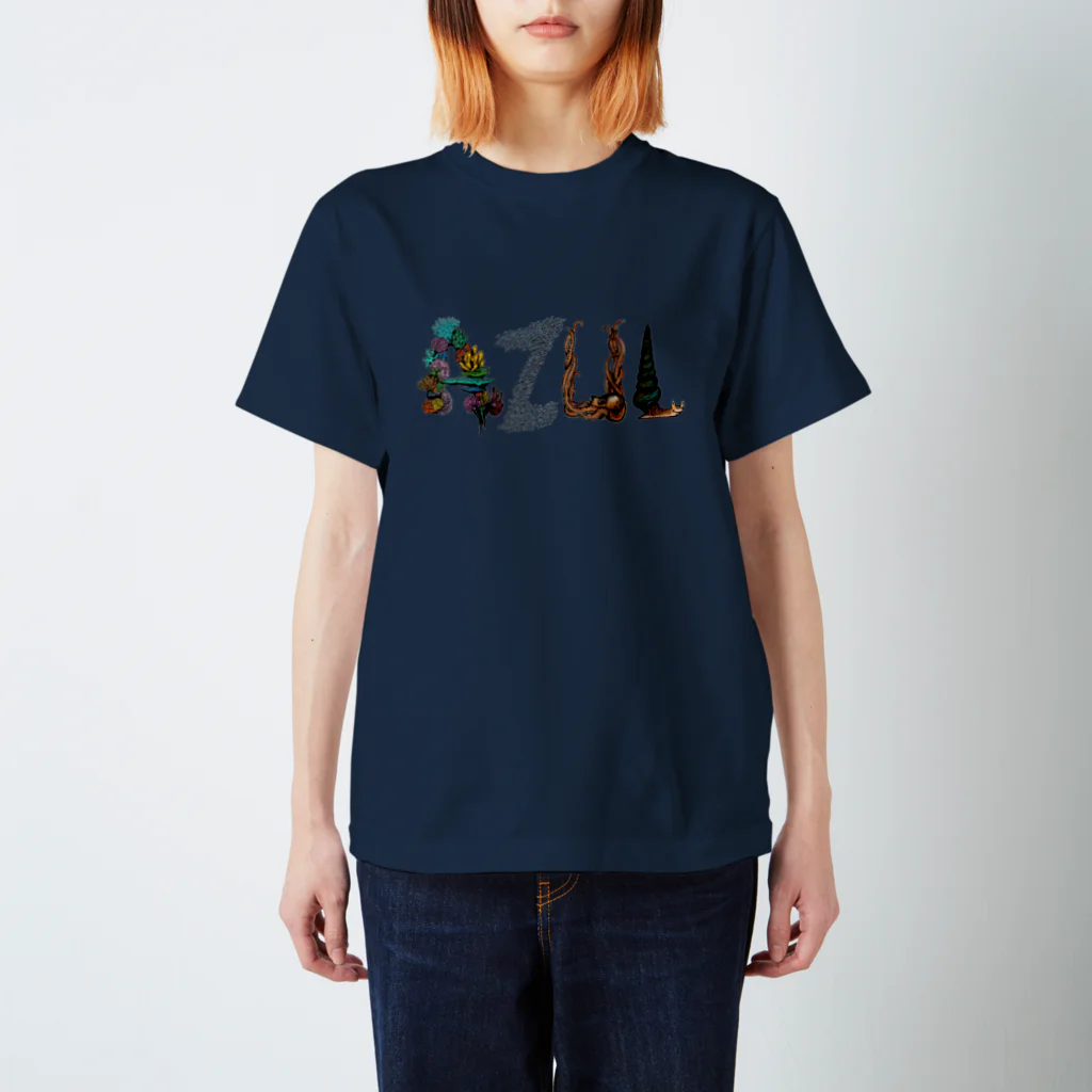  Dark blancoのDark Blanco "AZUL" マリン Regular Fit T-Shirt