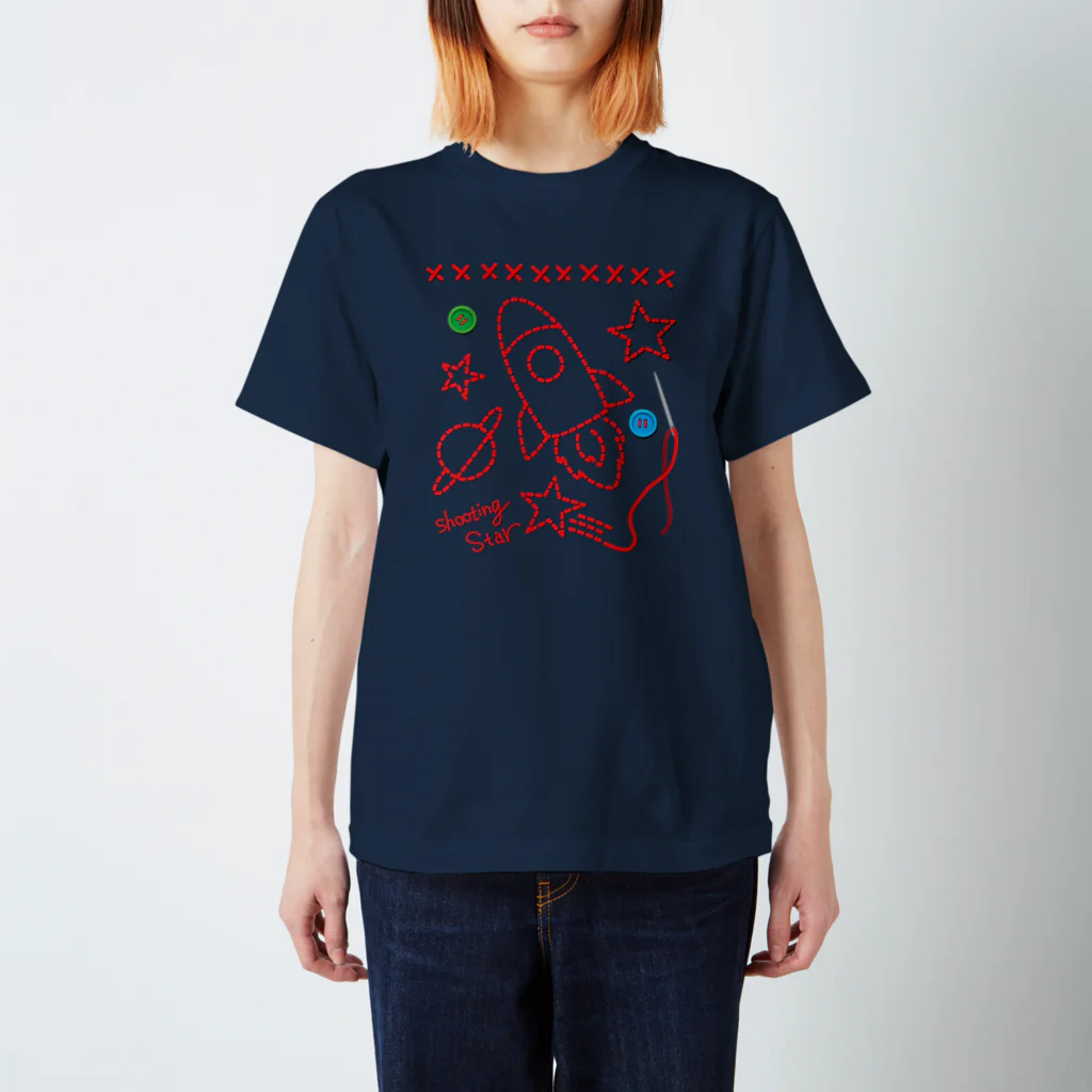 ソーメンズの宇宙を刺繍 スタンダードTシャツ