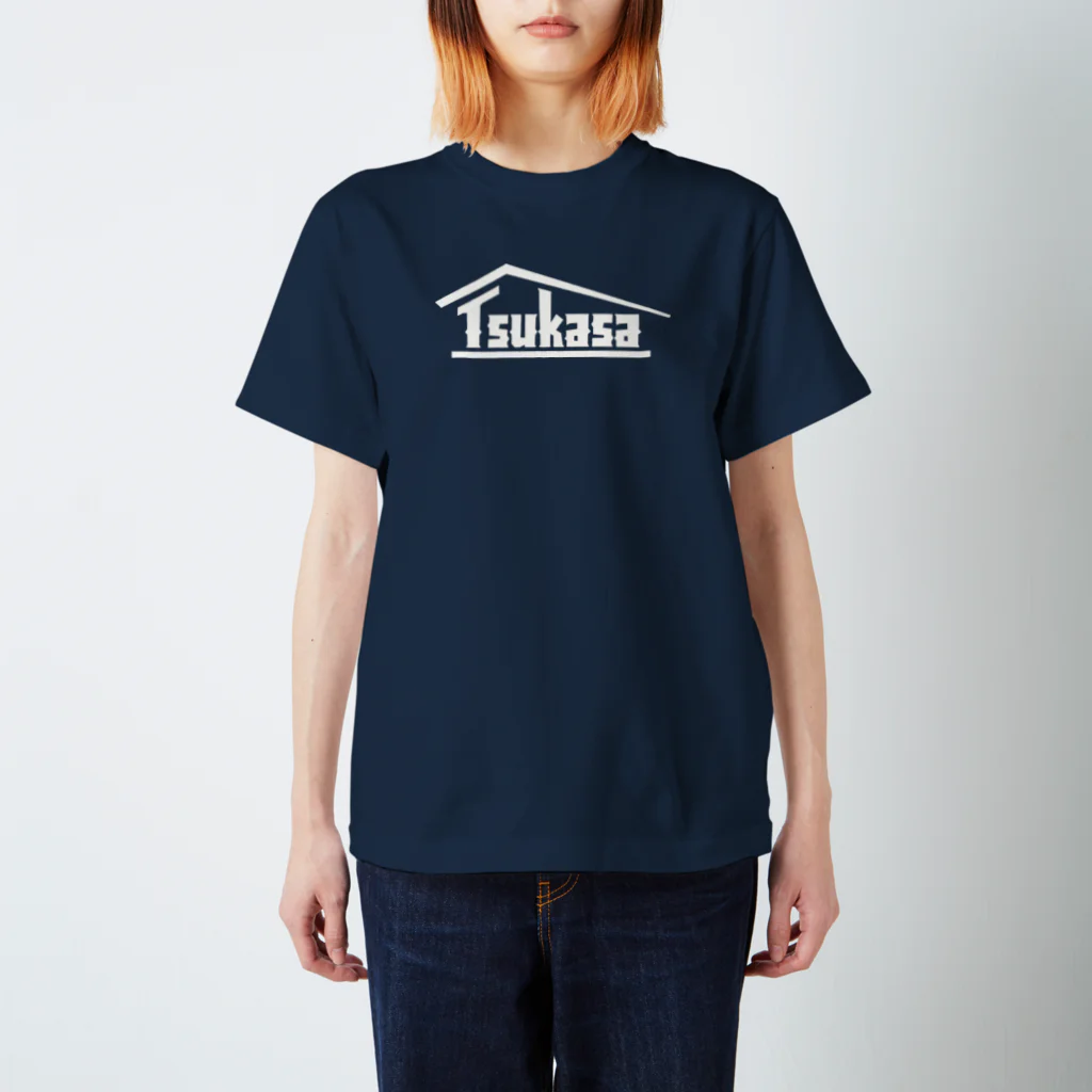 司工務店のTsukasa工務店　Wh両面 スタンダードTシャツ
