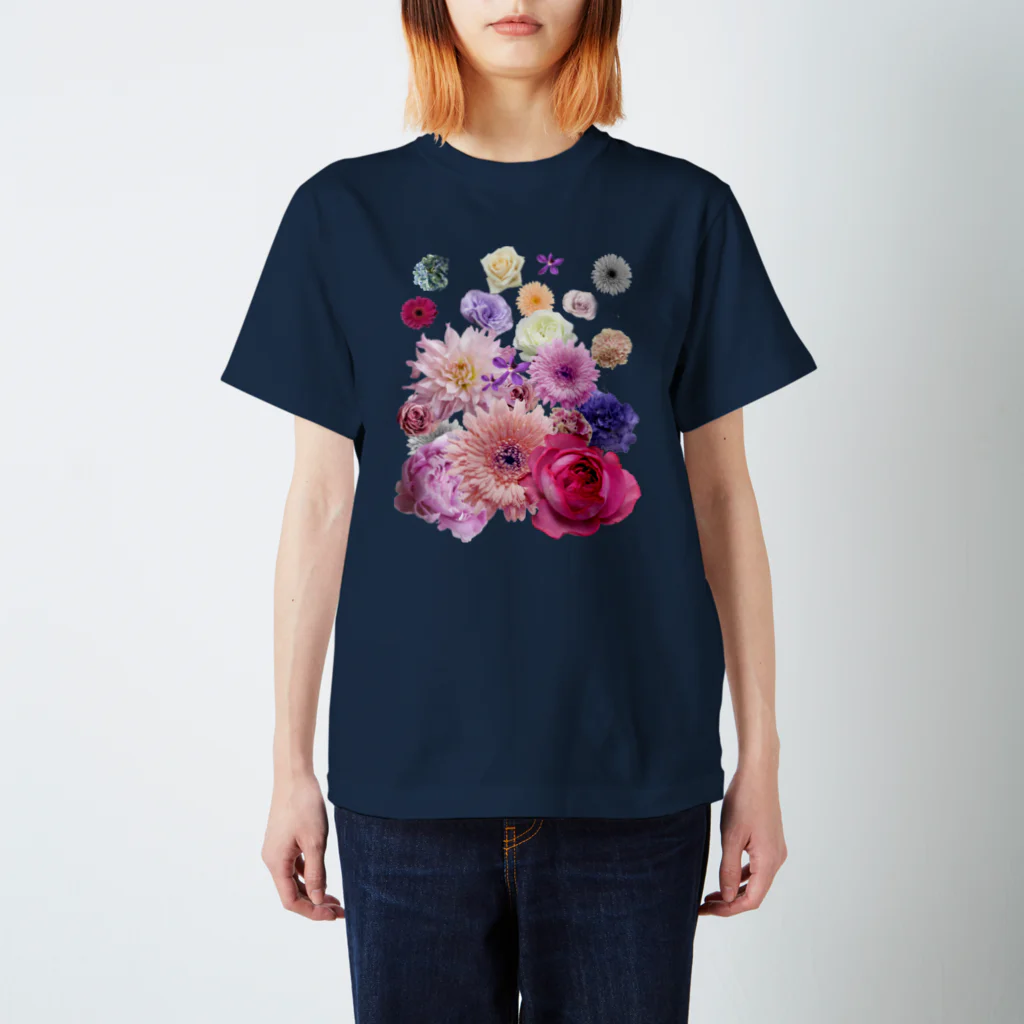 Suga DesignのPressed Flower(Cute) スタンダードTシャツ