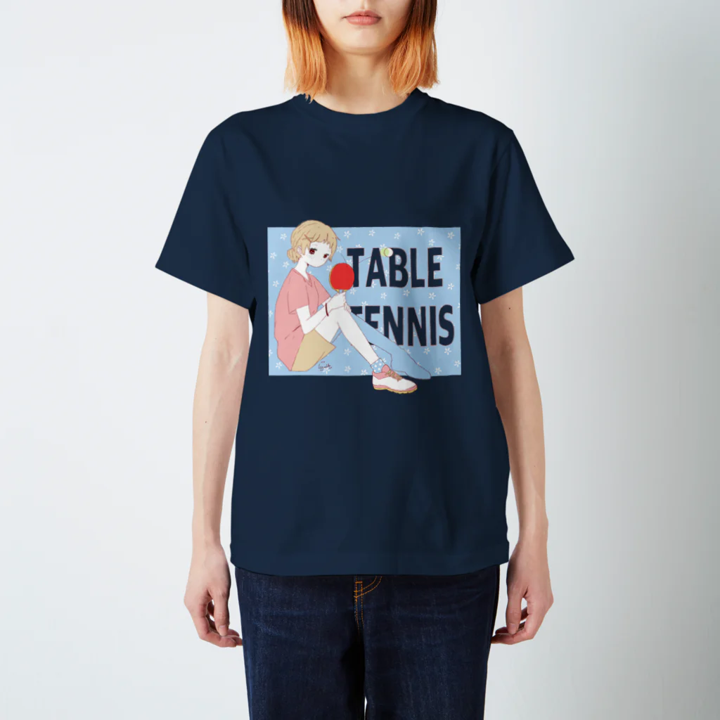 m_matsurikaのTABLE TENNIS スタンダードTシャツ