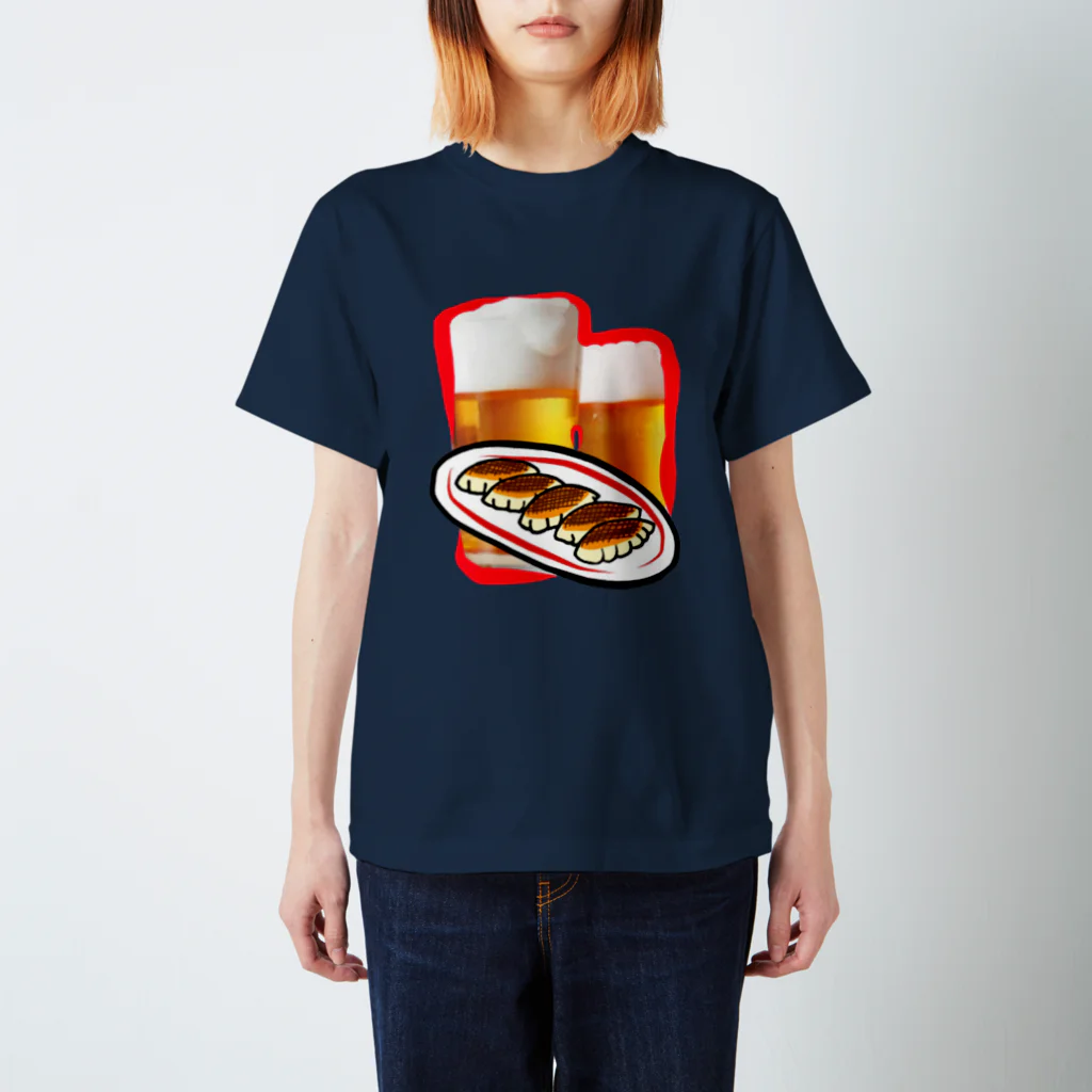 OUDONのI♡餃子とビール スタンダードTシャツ