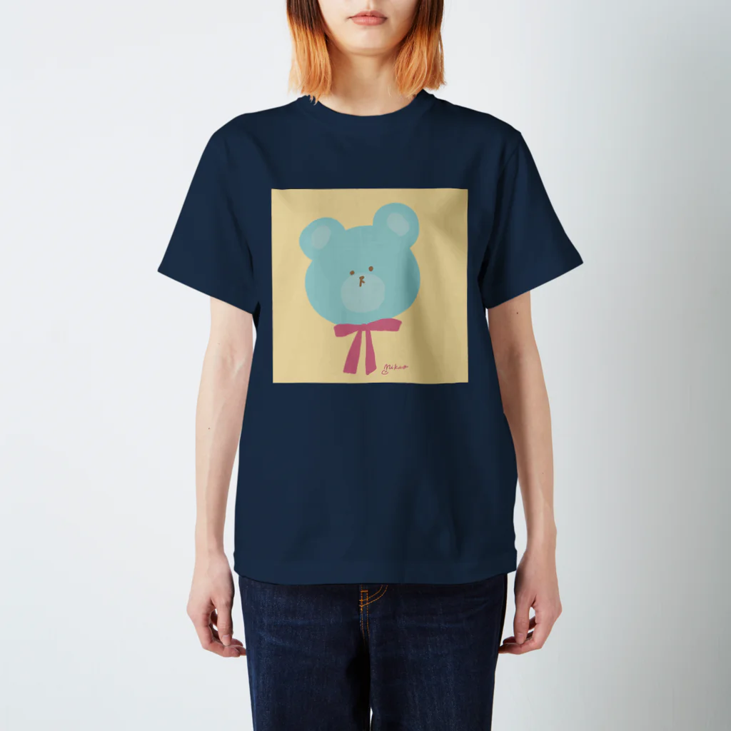 mikomikio_szrの青いくまちゃん Regular Fit T-Shirt