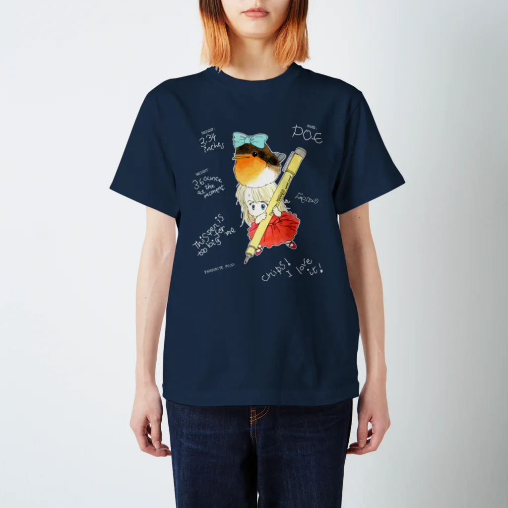 萩岩睦美のグッズショップのTシャツ　ポー＆リルフィ　濃色 Regular Fit T-Shirt