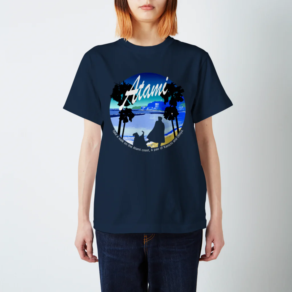 purring moreの【改】熱海海岸Tシャツ（Kanichi&Omiya）濃色用 スタンダードTシャツ