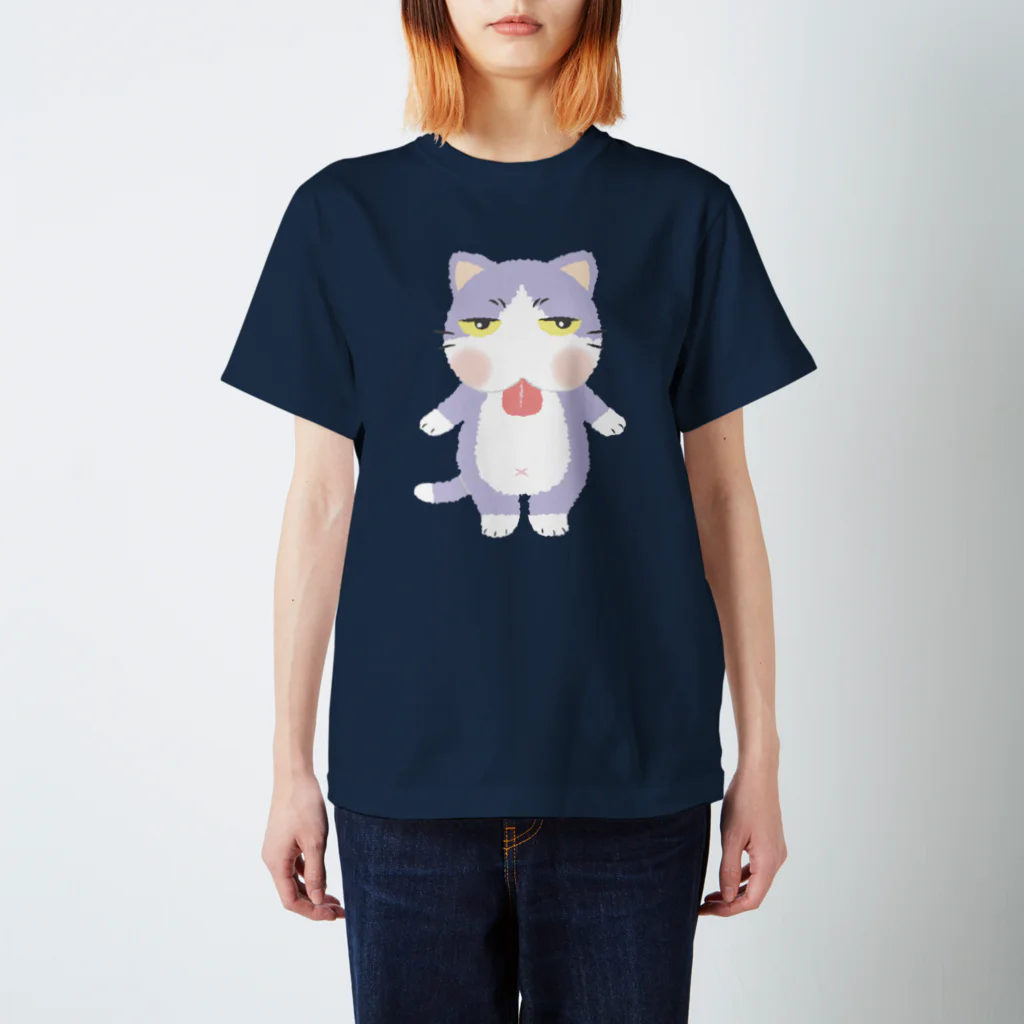 studio305のジトにゃん(ハチワレ) スタンダードTシャツ