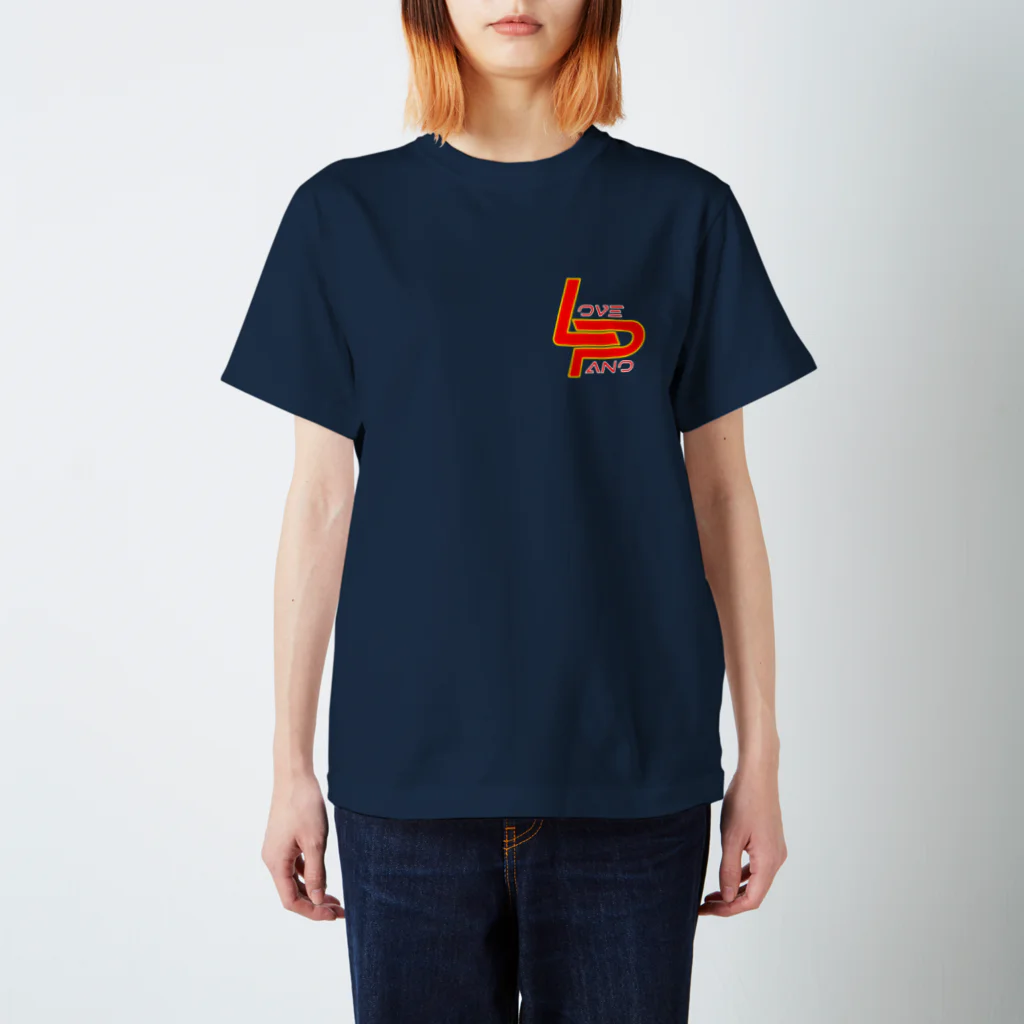 LovePano StoreのLove Pano ～ロゴ風～濃色系統 スタンダードTシャツ