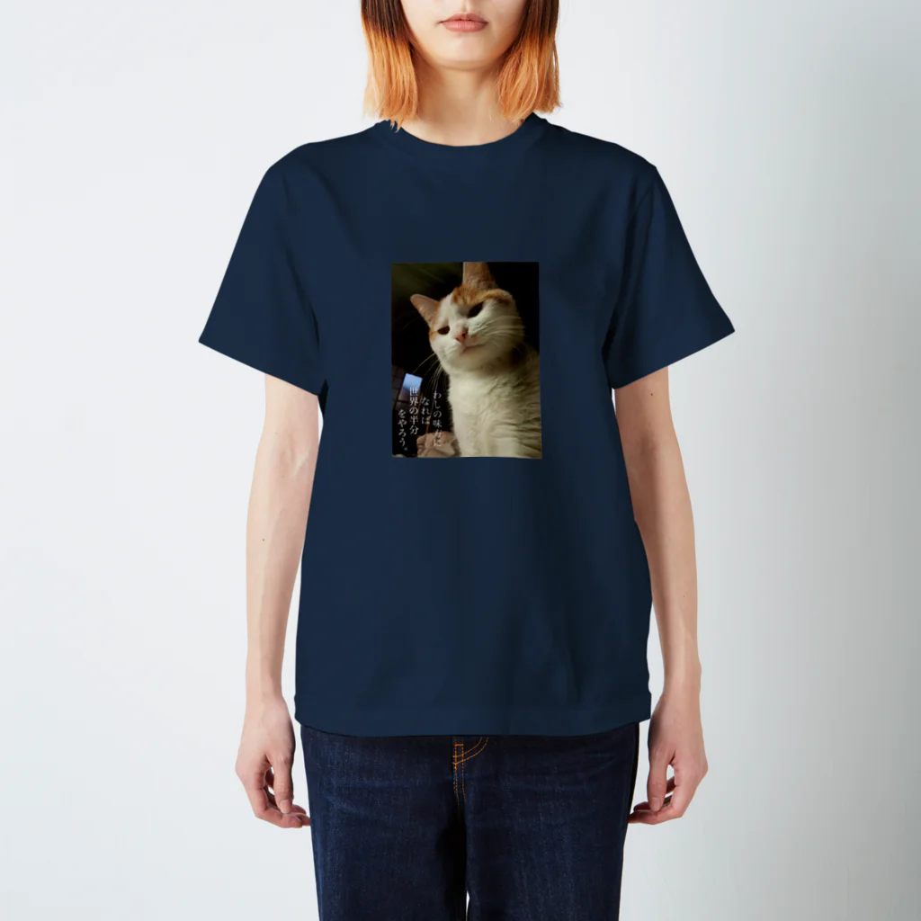 猫沢太陽のわしの味方になれば世界の半分をやろう。 スタンダードTシャツ