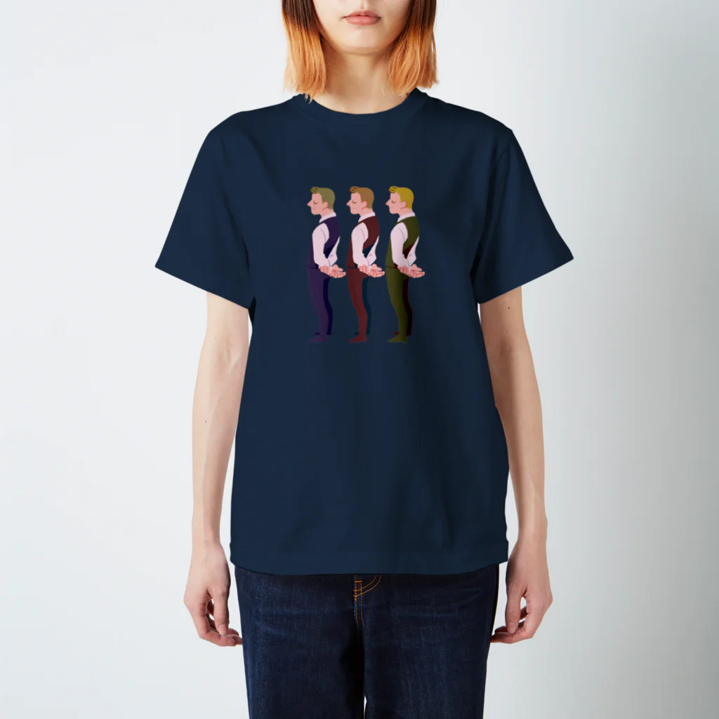 studio.cの3人の男 スタンダードTシャツ