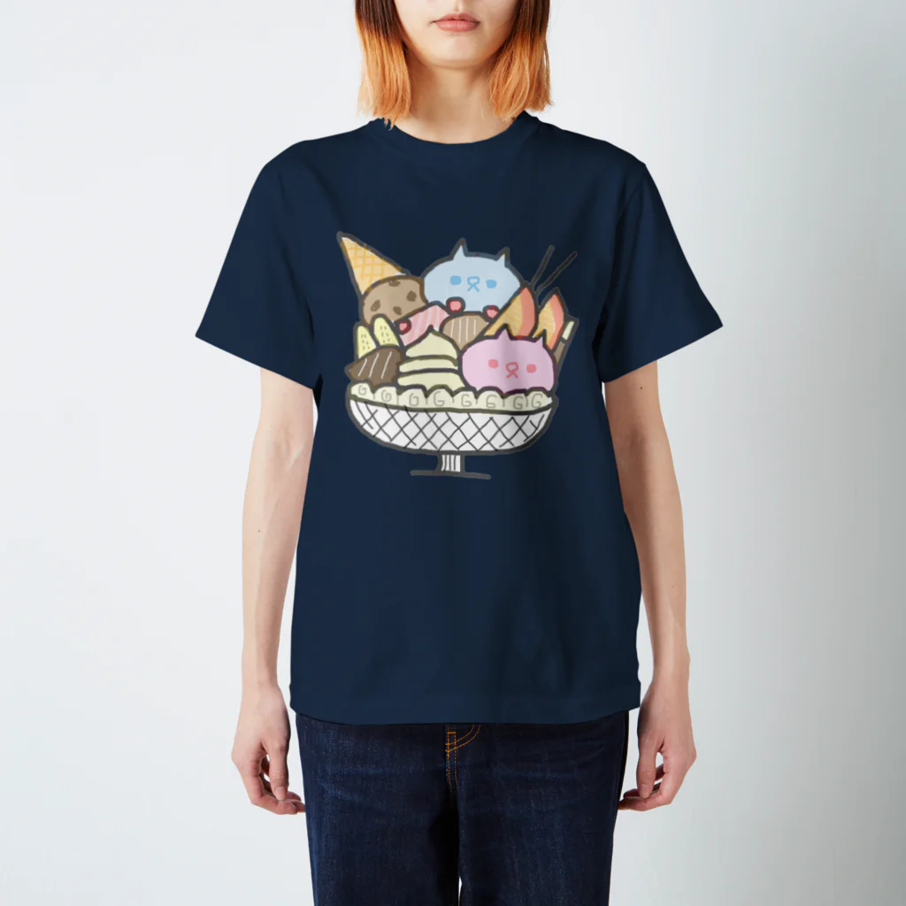 住吉ぬこたのパフェねこ スタンダードTシャツ