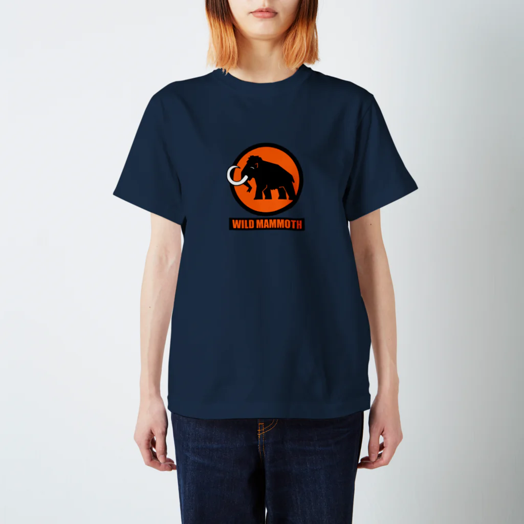 Wild  MammothのWM Tシャツ　紺×オレンジ スタンダードTシャツ