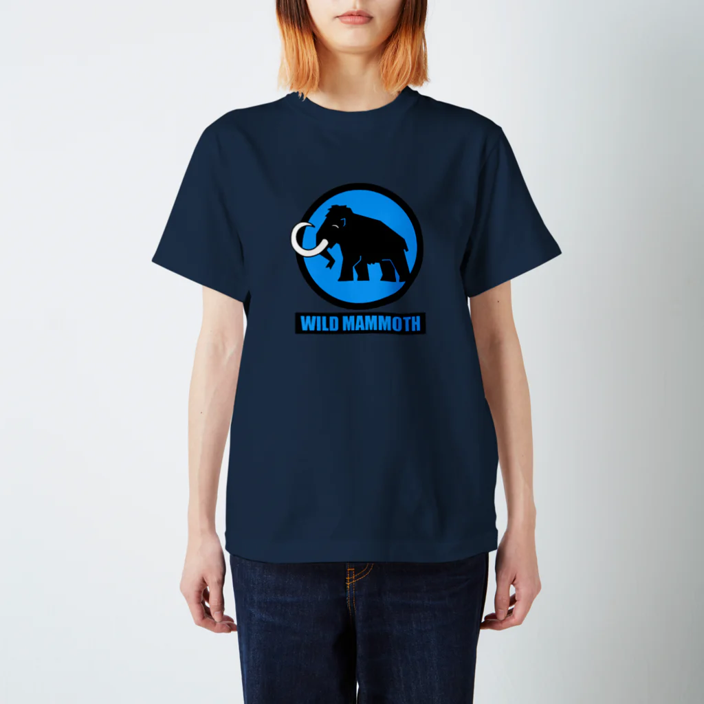 Wild  MammothのWM Tシャツ　紺×青 スタンダードTシャツ