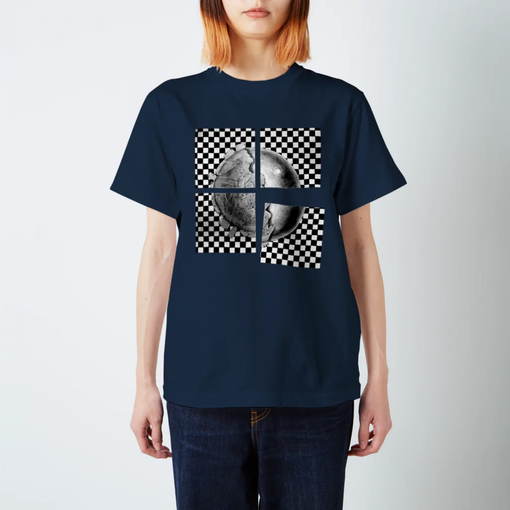 ・＿◇Geometryのwrap◇monotone Regular Fit T-Shirt