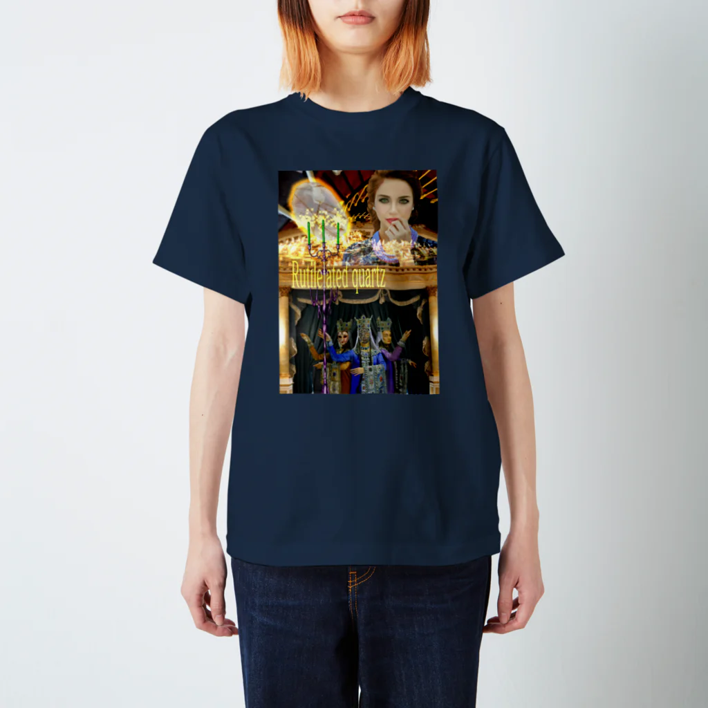 GECKO-SO-SINGのパワーストーン『ルチルクォーツ』 Regular Fit T-Shirt