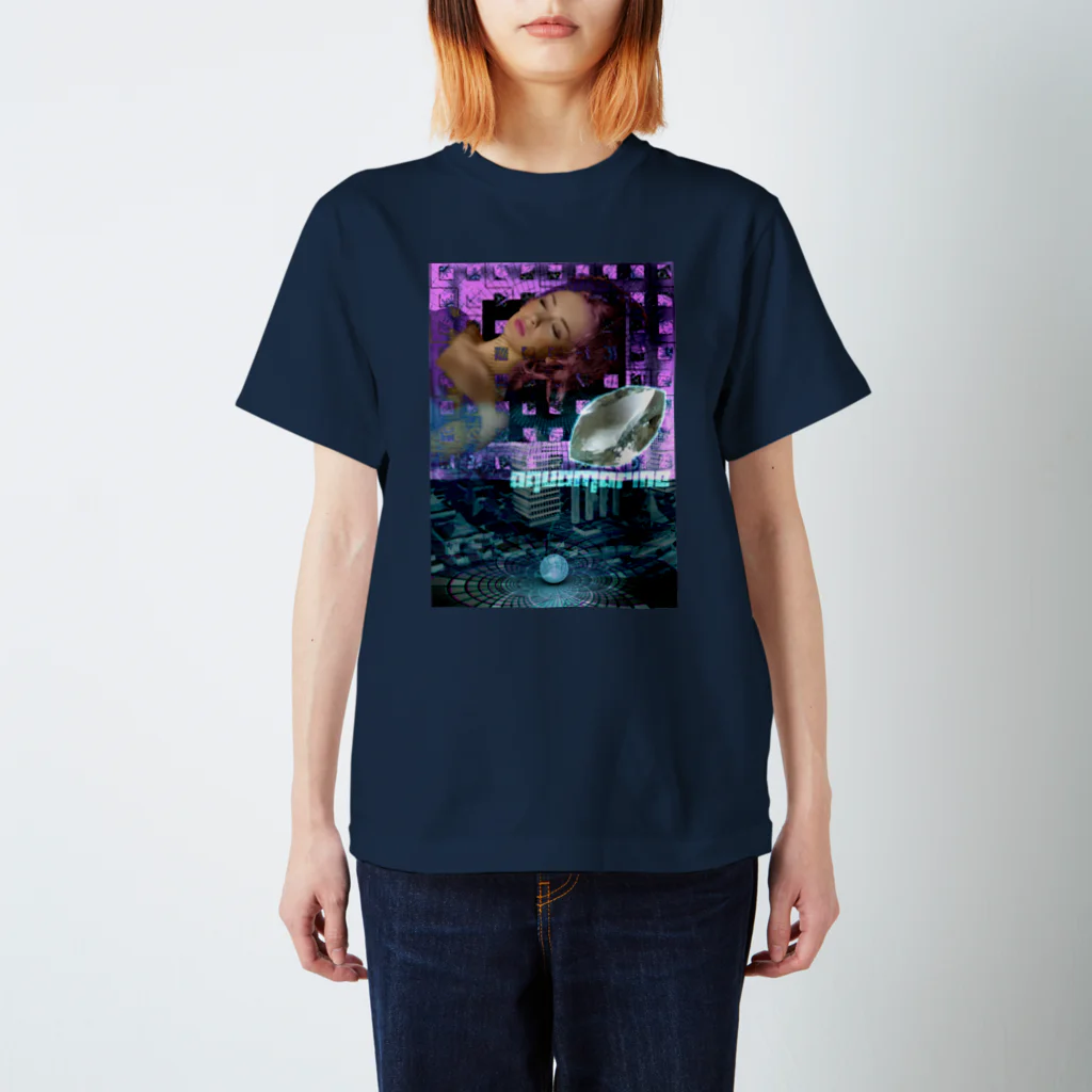 GECKO-SO-SINGのパワーストーン『アクアマリン』 Regular Fit T-Shirt