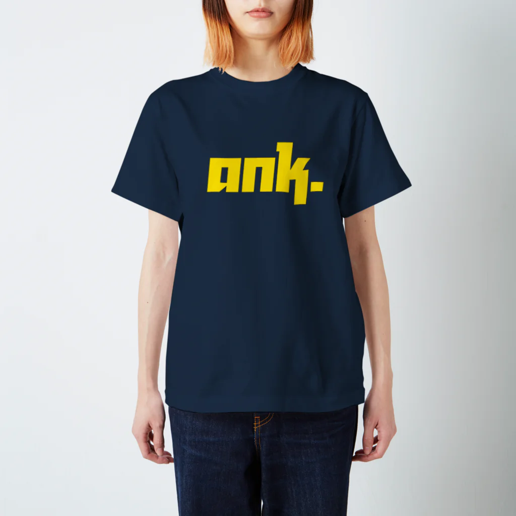 ank_xzのANK.紺×黄色 Regular Fit T-Shirt