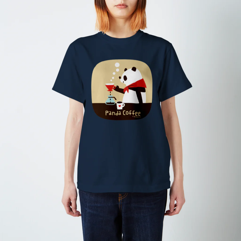 キッチュのパンダコーヒー スタンダードTシャツ