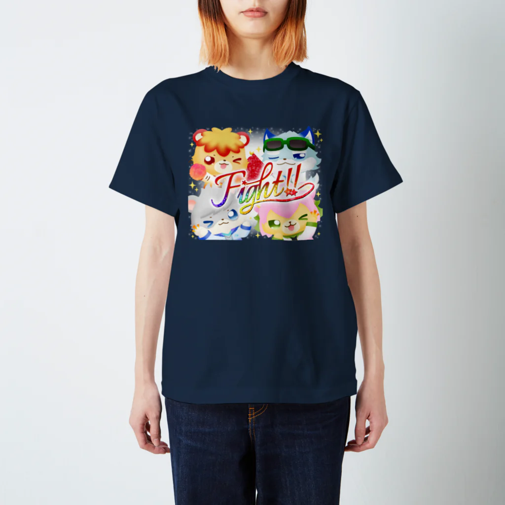 クロフミのまったりショップのⅣFANSのFight!! スタンダードTシャツ