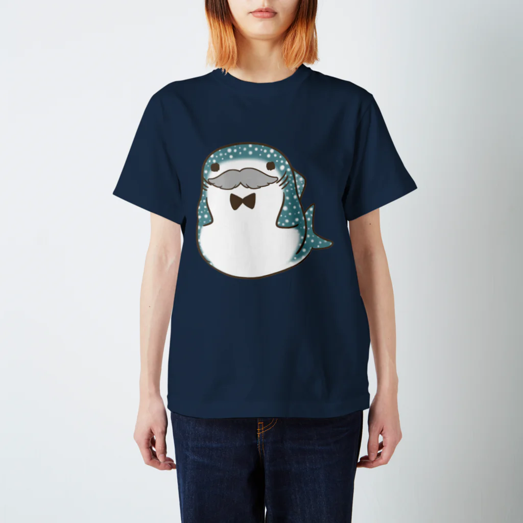 鮫処 祭の ぽっちゃり ちょび髭ジンベエザメ Regular Fit T-Shirt