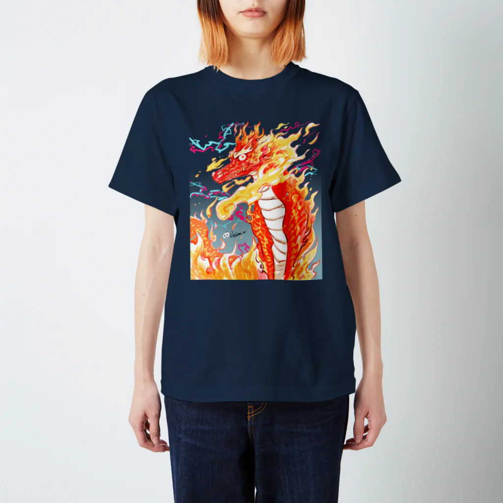 おーしまの島の龍神　 (赤) Regular Fit T-Shirt