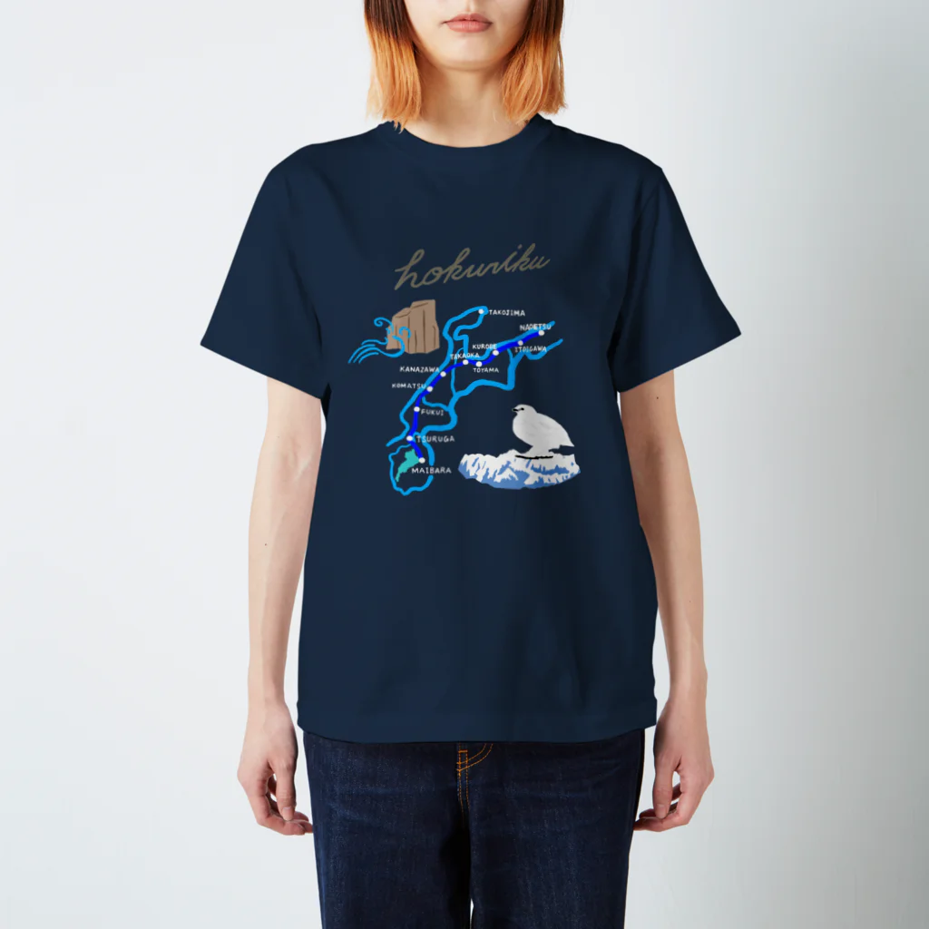 ビブ山の北陸ロマン(地図) Regular Fit T-Shirt