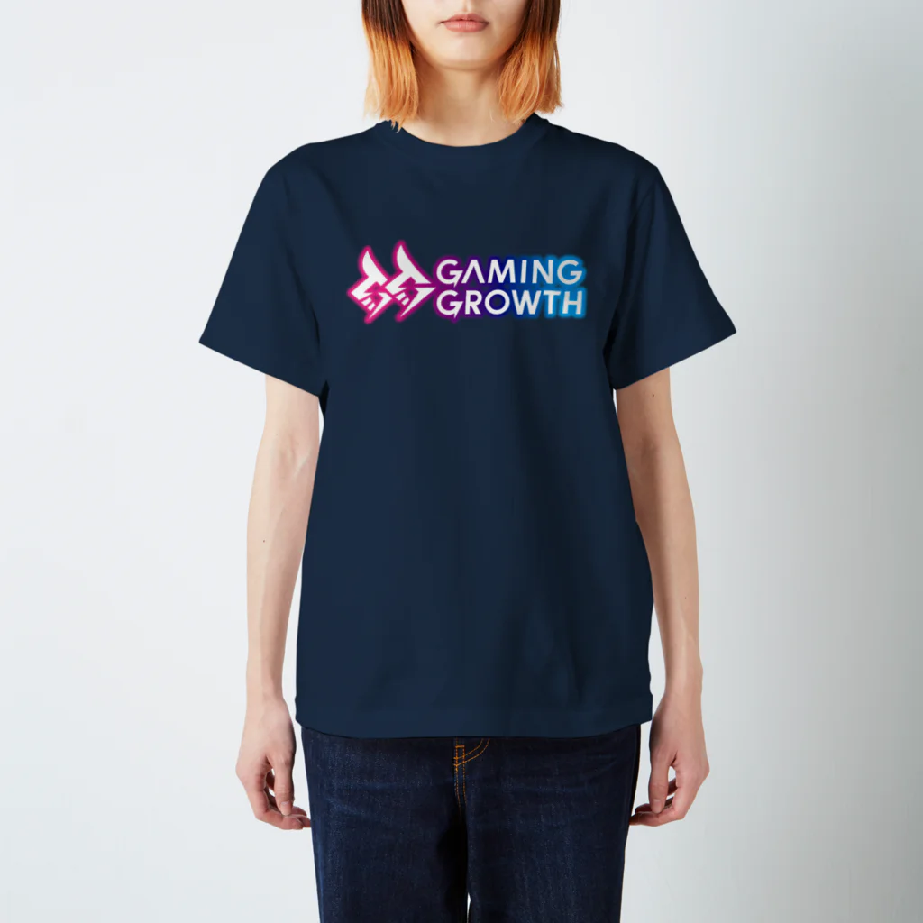 土屋李央のGaming BASE 番組グッズSHOPのGaming Growth 半袖Tシャツ（ロゴ白ver） 티셔츠