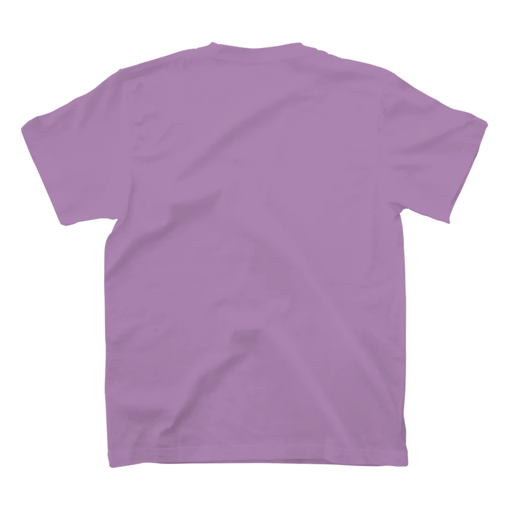 WAMI ARTの猫の窓藤色 Regular Fit T-Shirtの裏面