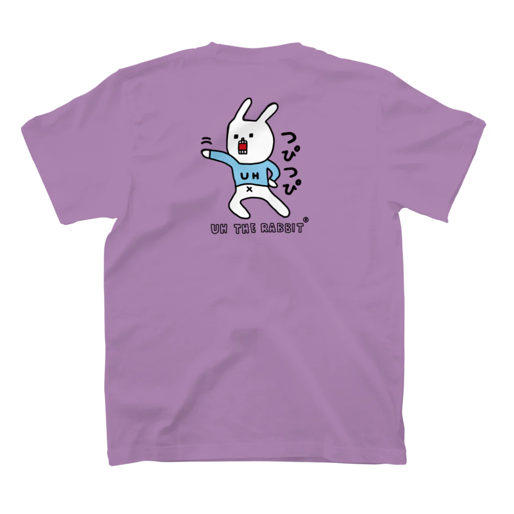 ウサギのウー by NIKUQ WORKSのつぴつぴなウー Regular Fit T-Shirtの裏面