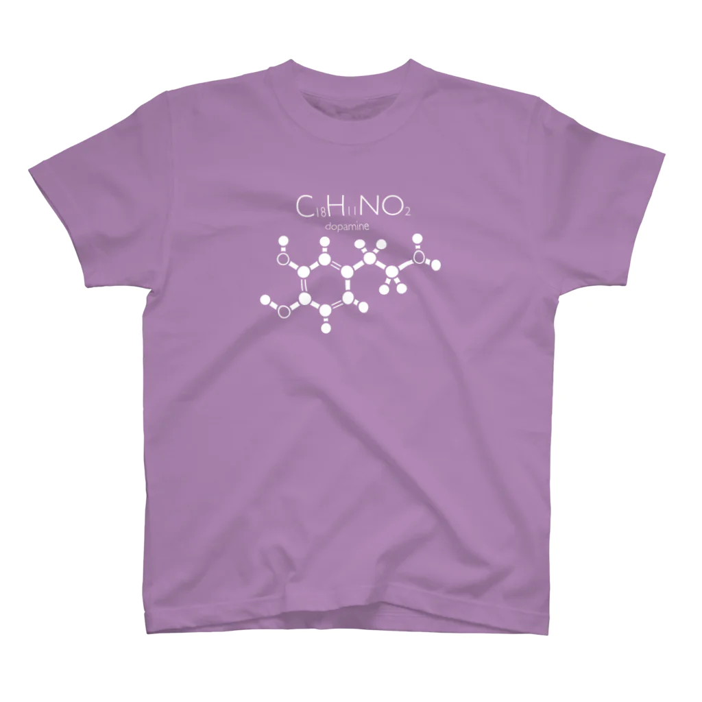 st_drop_laboratoryのドーパミンの化学構造式 スタンダードTシャツ