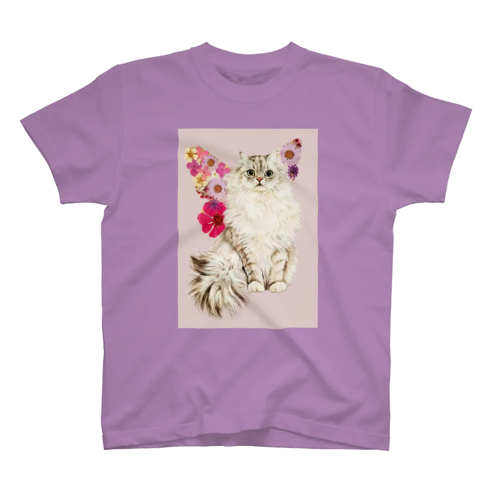 おちょぴのFlower Cat Fairies L Regular Fit T-Shirt