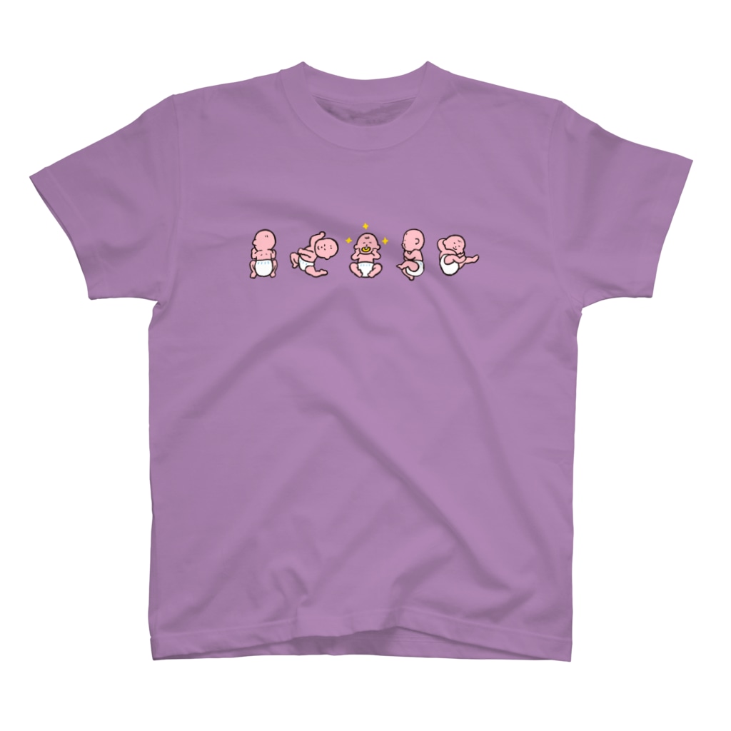 Discover アニメーション メンズ レディース Tシャツ 赤ちゃん 父 母 赤ちゃんポーズ