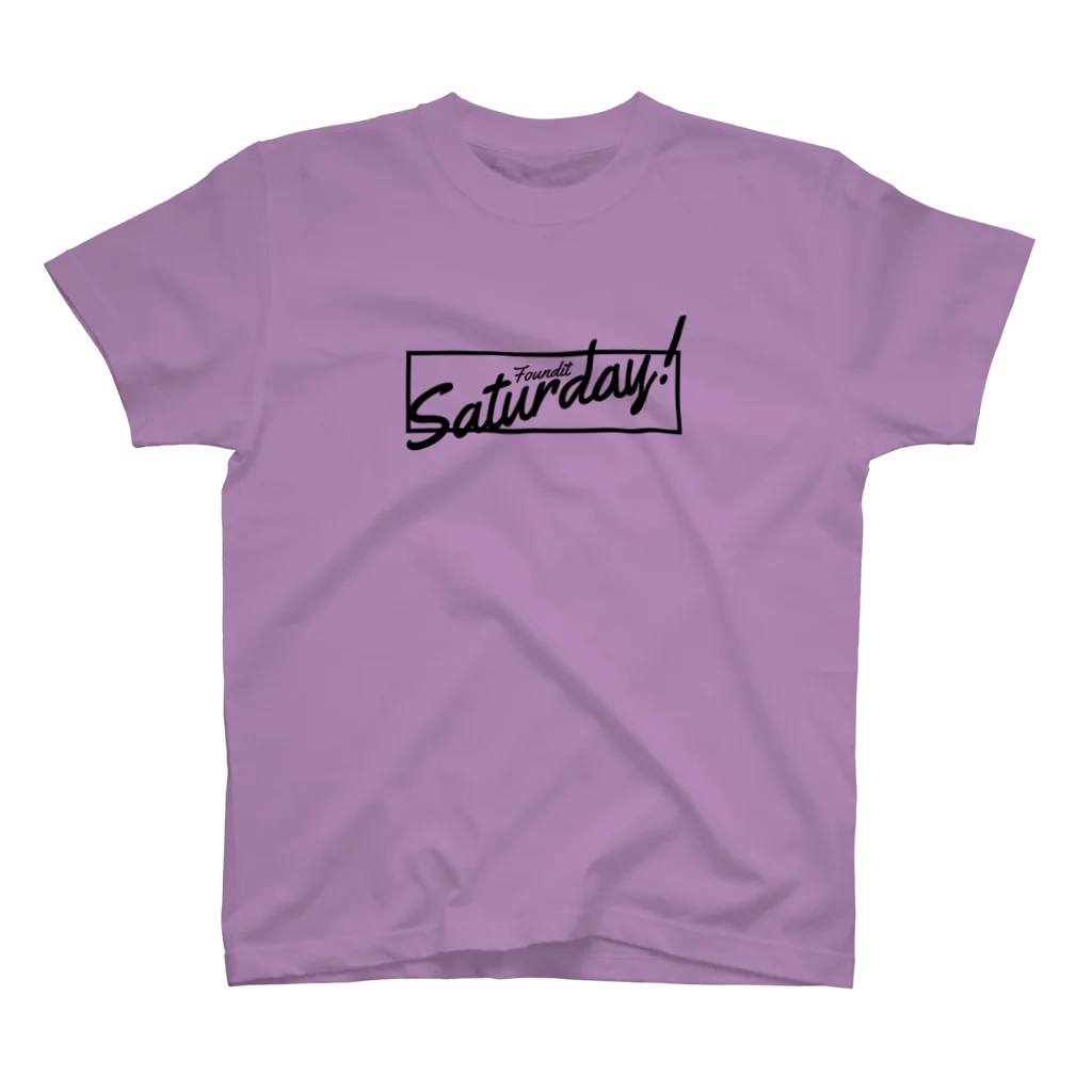 FounditのSaturday!(black) スタンダードTシャツ