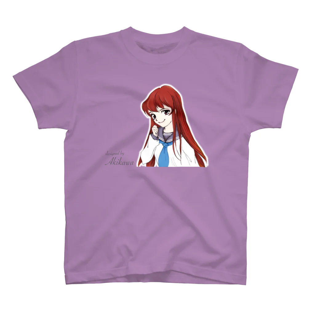 Akikawaのおみせのセーラ服と少女 スタンダードTシャツ