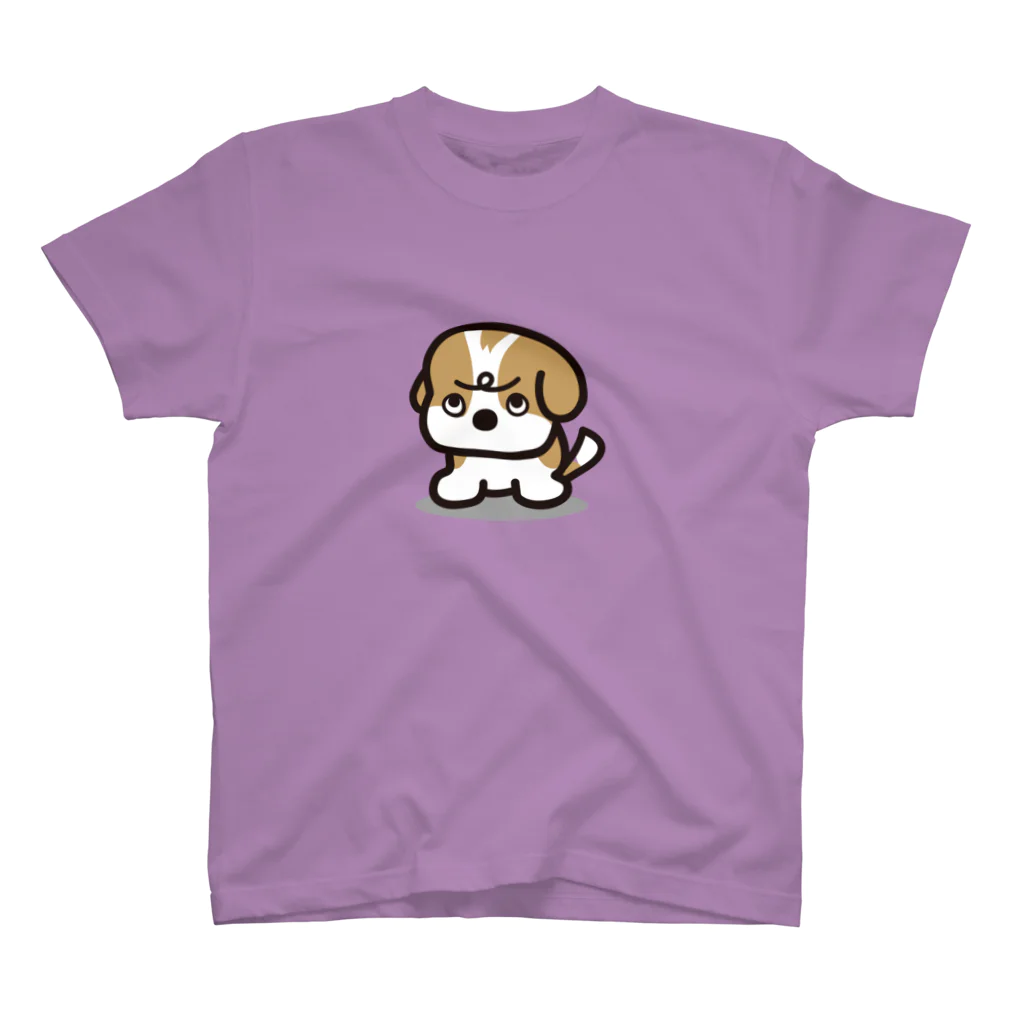 ぽんずのLovelyシーズー犬グッズのうわ目づかいのシーズー Regular Fit T-Shirt