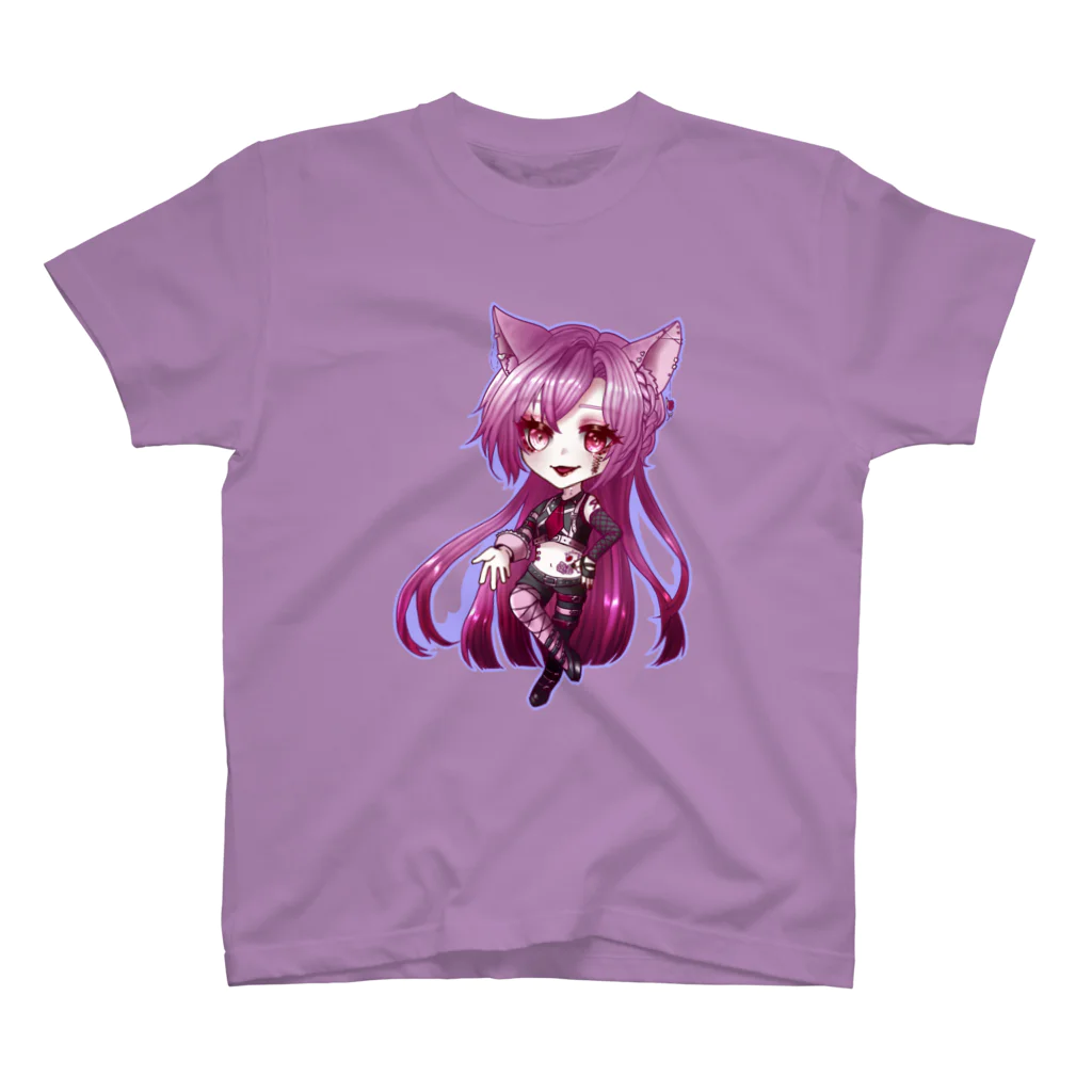 猫魔くろはの強欲ばぶず_遥渚ゆめ スタンダードTシャツ