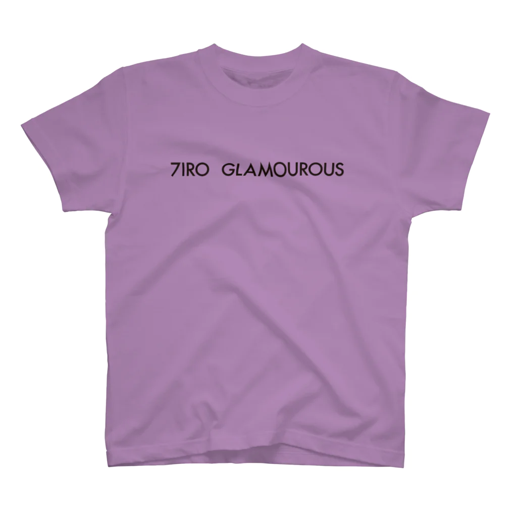 7IRO GLAMOUROUSの※ノエルあり黒文字 7IRO GLAMOUROUSシンプルロゴ  Regular Fit T-Shirt