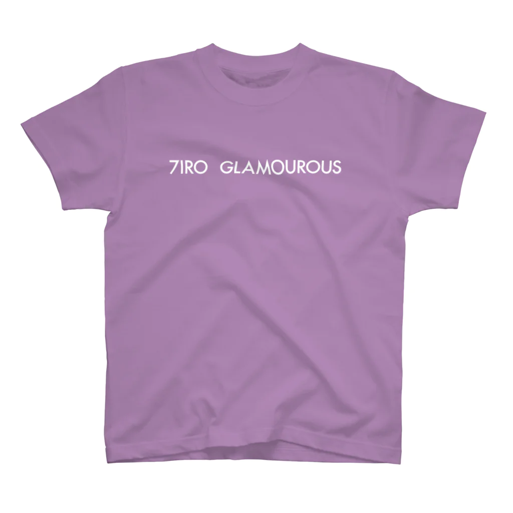 7IRO GLAMOUROUSの※ノエルなし白文字 7IRO GLAMOUROUSシンプルロゴ  Regular Fit T-Shirt