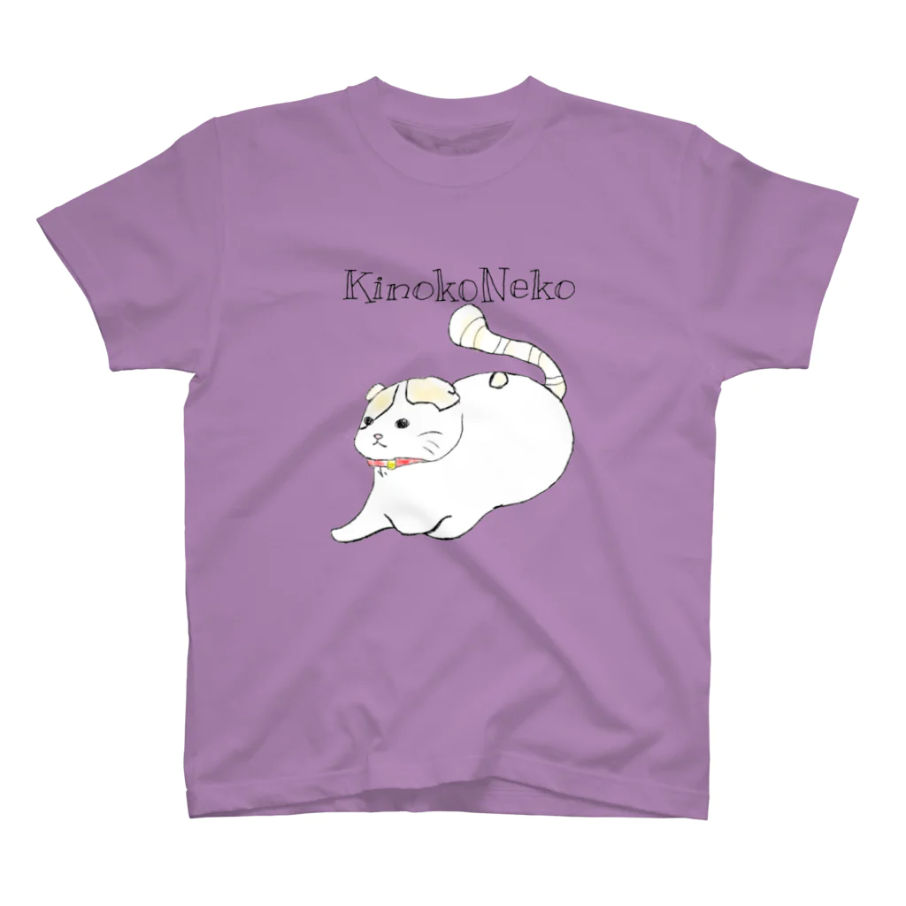 KinokoNeko@保護猫支援の【保護猫支援】イラスト前ちゃん Regular Fit T-Shirt
