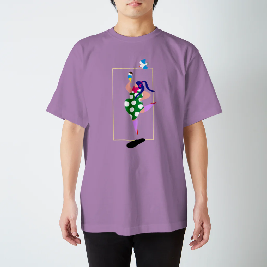 fig-treeの水玉の女01 スタンダードTシャツ