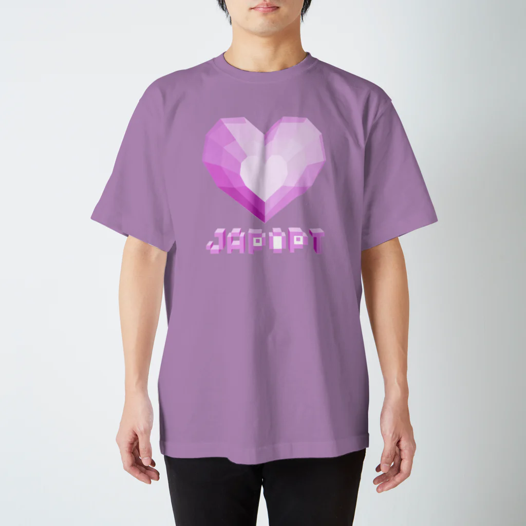 coolbeats🐝💓のGeometric Heart💓JAPANESE POP T-SHIRTS スタンダードTシャツ