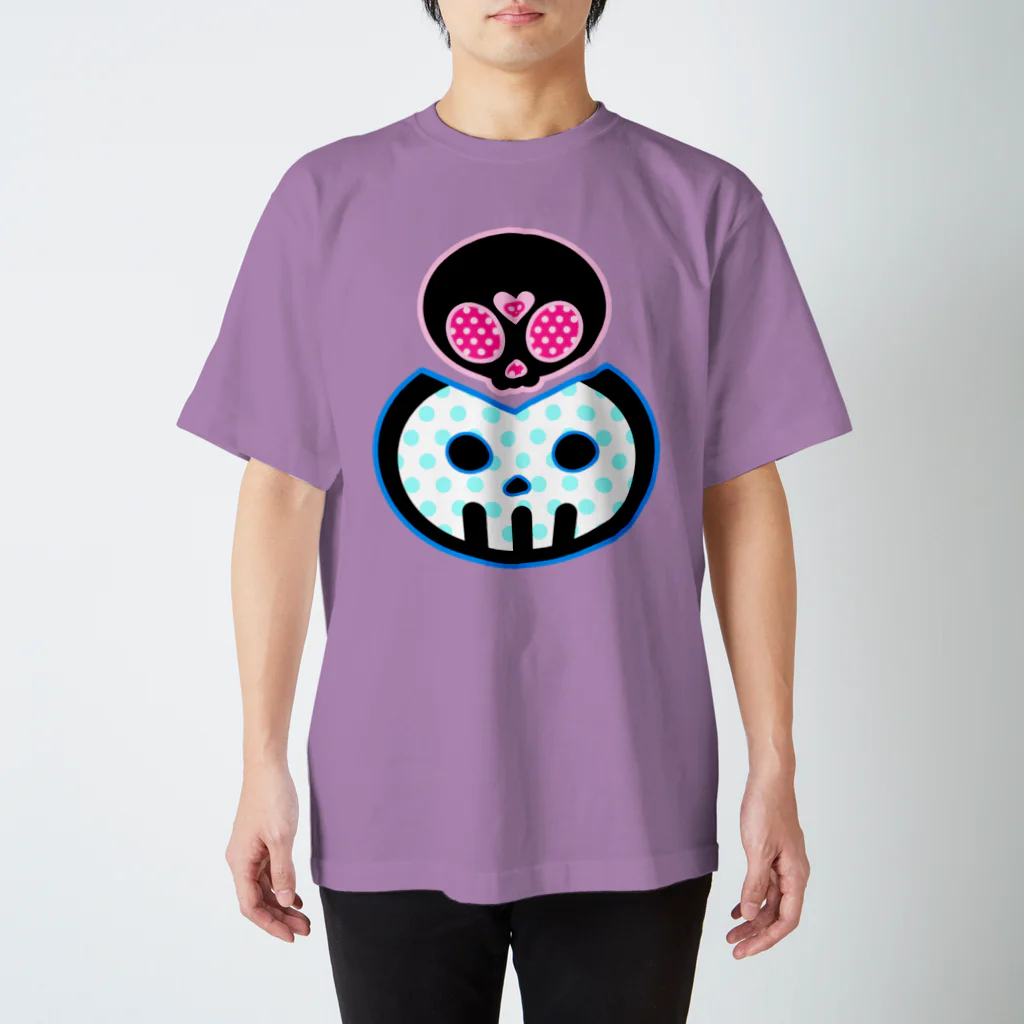 Ａ’ｚｗｏｒｋＳのどくろちゃんとどくろくん Regular Fit T-Shirt