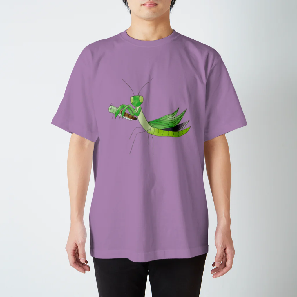 Drecome_Designのゆるいカマキリ Regular Fit T-Shirt