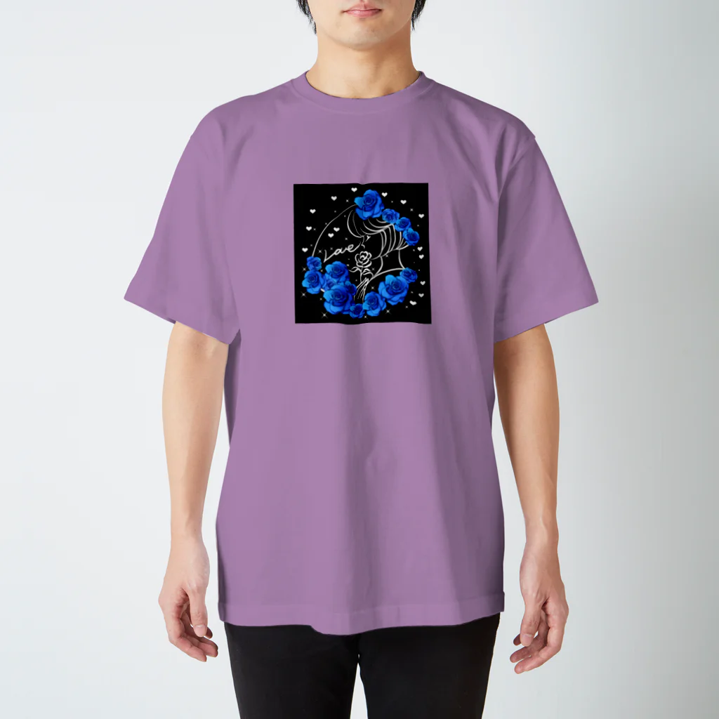 ✨🌈✨ユラクラカン🇯🇵 ✨🌈✨の❄️青の薔薇と祈り❄️ スタンダードTシャツ