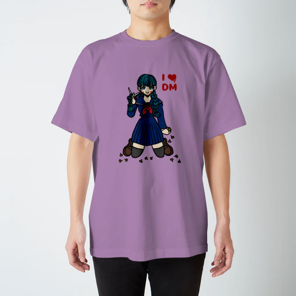 モグラノアナのデスマッチガール　女学生 スタンダードTシャツ