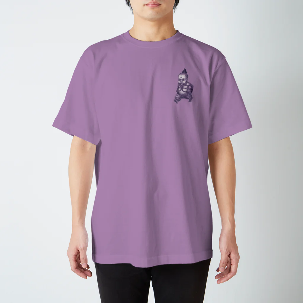 タイランドハイパーリンクス公式ショップのタイの妖怪「クマーントーン」 ＜紫＞ 左胸  Regular Fit T-Shirt