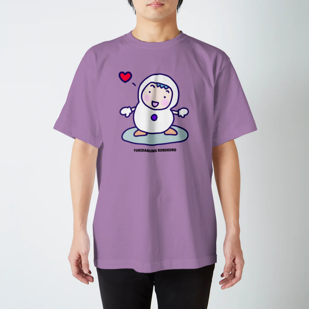 ゆきだるまころころのゆきだるまが大好き！紫 Regular Fit T-Shirt