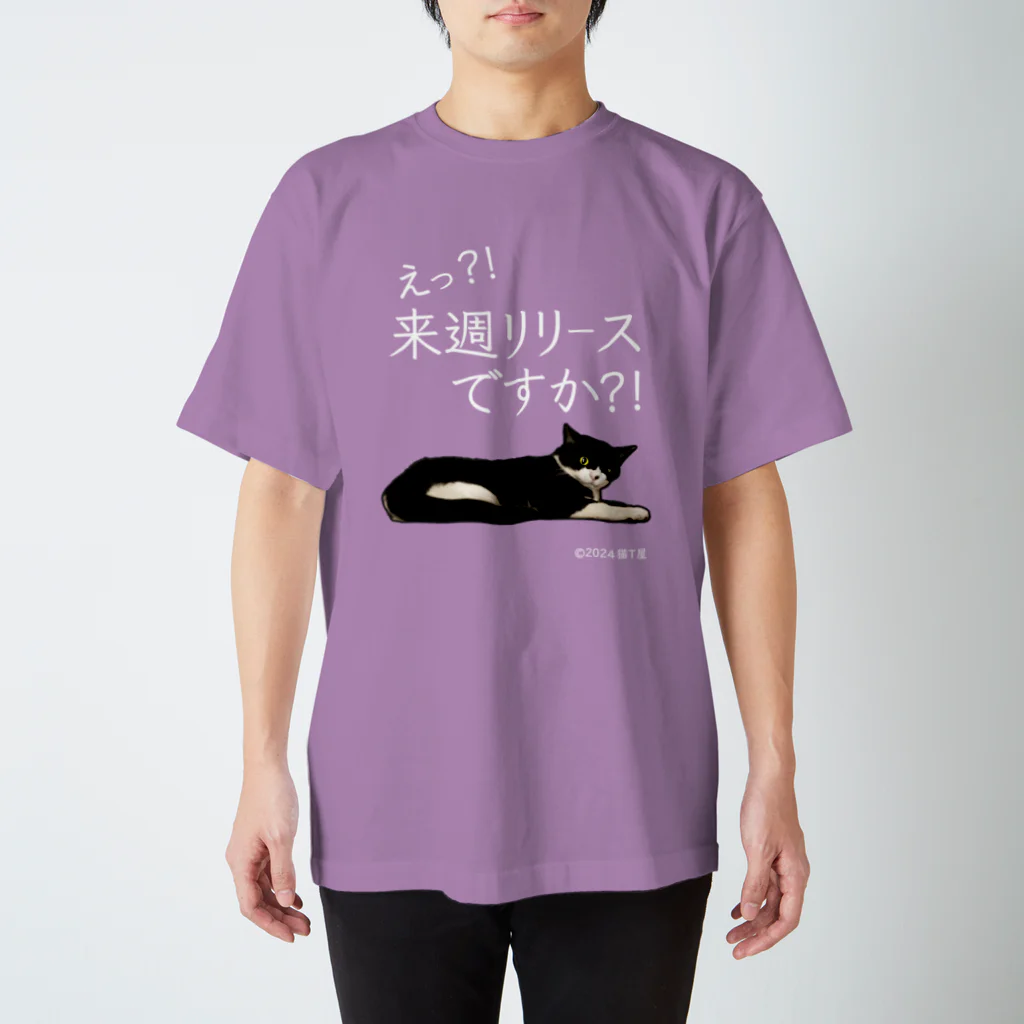 猫T屋のIT系猫 ・来週リリースですか / スタンダードTシャツ スタンダードTシャツ